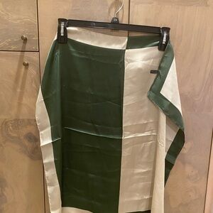 Beautiful Green and Beige Scarf